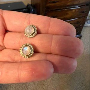 COPY - Melinda Maria Moonstone earrings gold plated